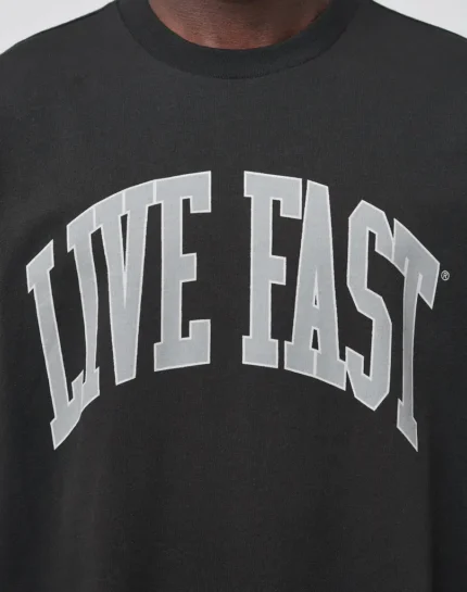 LIVE FAST COLLEGE TEE (2)
